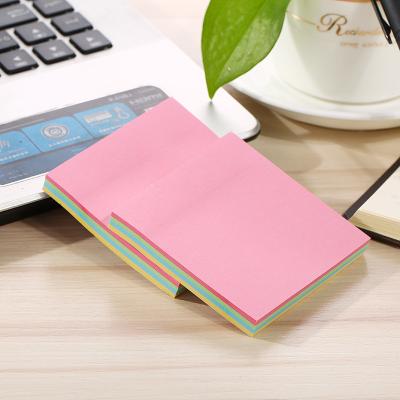 China Factory direct sales self-adhesive 75 cute memo pads multi color sticky notes sticky sheets and mail note bookmark for sale