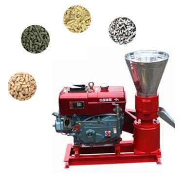 China 22hp Plant Feed Diesel Engine Driven Pellet Making Machine Wood Pellet Mill for sale