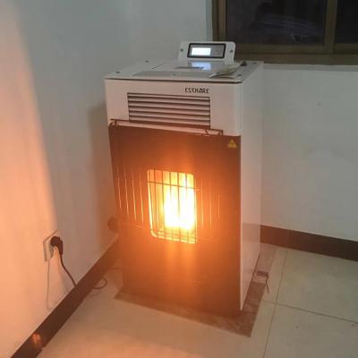 China Cold Rolled Steel Hydrological Cycle Blasting Hot Wind Pellet Stove zu verkaufen