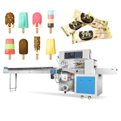 China Food Packing Machine Full Automatic Horizontal Ice Pop Ice Cream Lolly Popsicle Wrapping Packaging Machine for sale