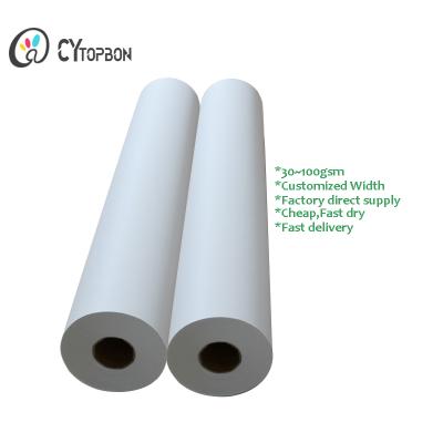 China Quick Dry 30gsm To 123gsm Sublimation Paper Uncut For Heat Transfer Printing for sale