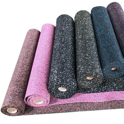 中国 10mm Recycled Synthets Smooth Durable Gym Modern Rubber Epdm Flooring Roll For Sale 販売のため