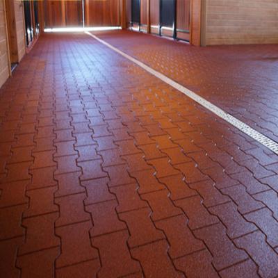 China Modern Kindergarten Brick Outdoor Rubber Flooring Playground Rubber Tile Flooring for sale