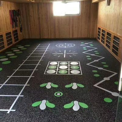 China Non Slip Modern Eco-Friendly Gym Rubber Flooring Mat With Customized Logo for sale