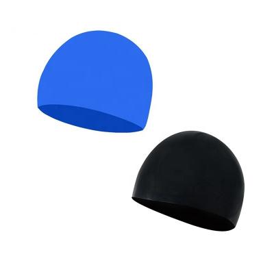 China Highly Elasticic Multi Color Custom Swim Cap Swim Cap Reversible Silicone for sale