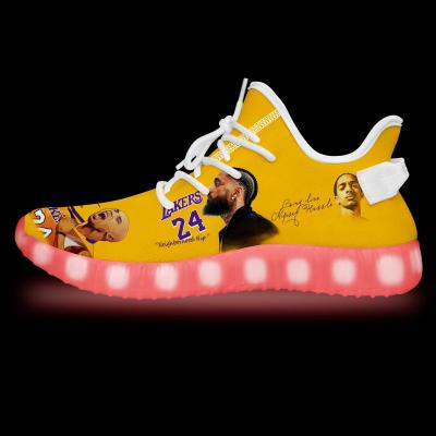 China Custom Fashion Trend LED Light Shoes Custom Logo and Name on Shoe Upper, Fashion Sneakers for sale