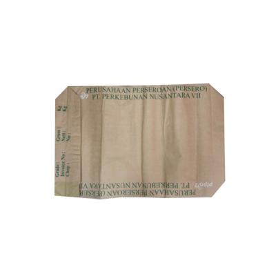 China Safety 25kg 50kg Kraft Paper Cement Lime Powder Sack Paper Valve Packing Bag for sale