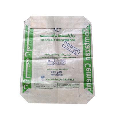 China Safety Kraft Paper PP Woven Laminated Bag For Talc Gypsum Cement Fertilizer Packing for sale