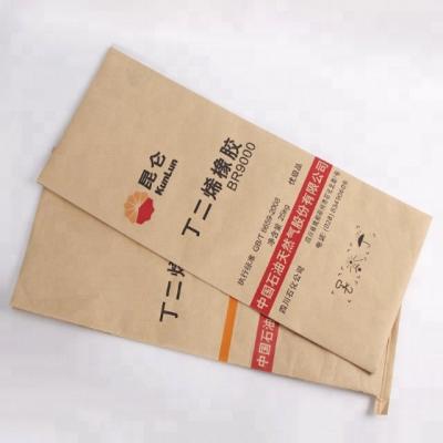 China Custom Packaging Safety Straw Kraft Paper Milk Powder Cement Bags for sale