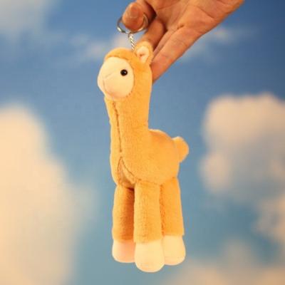 China Cute Soft Plush Toy Alpaca Key Chain Toys Lamb Soft Toy Key Chain Doll for sale