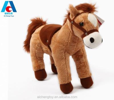 China Plush Customized Exquisite Plush Stuffed Toy Realistic Brown Horse for sale