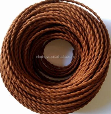 China Underground Colorful Cotton Twisted Rope Textile Twisted Cable Copper Wire Electrical Cloth Weaving Cable for sale