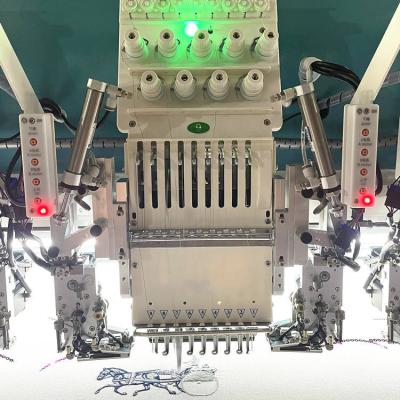 China Factory Hongtai 9 Needle 15 Headflat And Champion Sequence Twin Embroidery Machine for sale