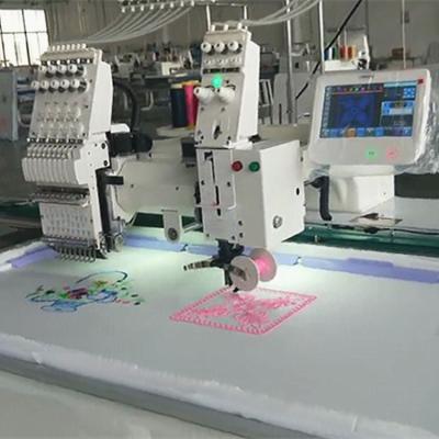 China Factory Hongtian Single Head Flatbed+Taping Home Embroidery Machine for sale