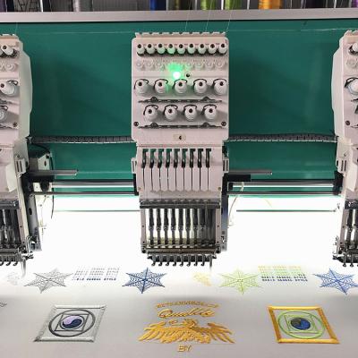 China Factory 9 Needle 20 Head Computerized T-shirt Embroidery Machine Multihead for sale