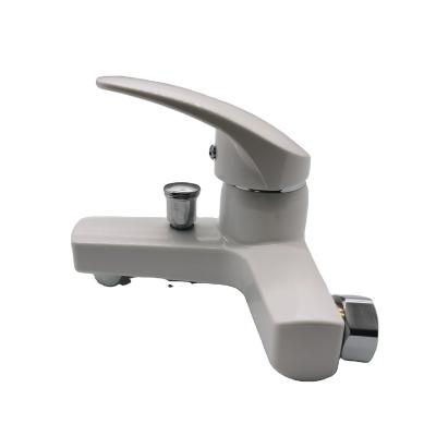 China Without Slide Bar Single Lever Plastic Shower Mixer Wall Mounted Faucet For Cold And Hot Water for sale