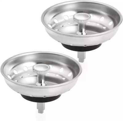 China Modern Kitchen Sink Stainless Steel Drain Assembly (3-1/2 Inch) With Strainer Basket And Rubber Stopper for sale