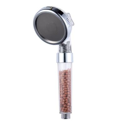 China PC and ABS Plastic Three Functional High Water Pressure Filter Handheld Shower Head Without Diverter for sale