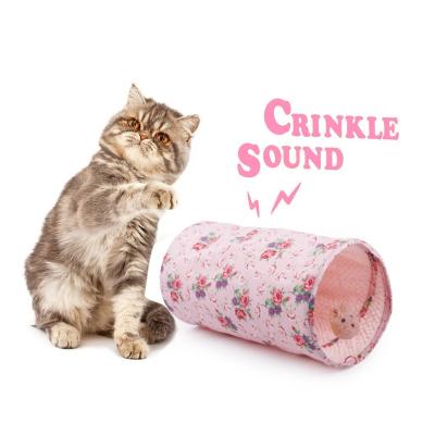 China Viable Collapsible Collapsible Toy Luxury Cat Tunnel Pet Bed Foldable Pet Toys Play Cat Tunnel Tube for sale