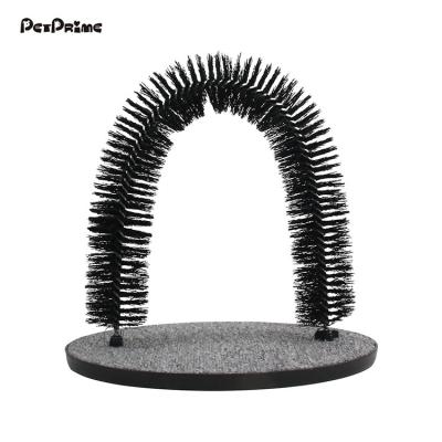 China Petprime Viable Massage and Cat Scratcher Hair Trimming Brush Cat Groomer Cat Toy Self Vault for sale