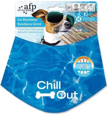 China Large Dog Viable Blue Cat Cotton Polyester Summer Pet Scarf Bandanas Cooling Collar Set Luxury Wholesale Dog Ice Bandana For Dogs for sale