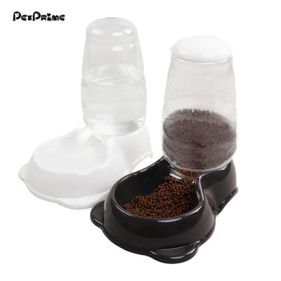 China Petprime Gravity Pet Food Automatic Water Feeder Dog Cat Automatic Refilling Feeder for sale