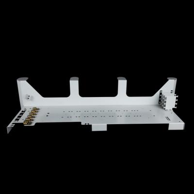 China Custom SPCC+electrogalvanizing iron steel frames mounting casting motor bracket metal parts metal sheet enclosure for sale