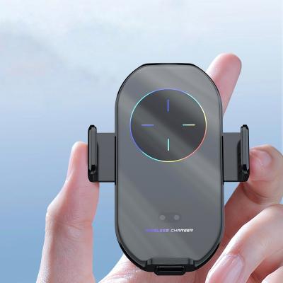 China Free Shipping 360 Rotation Smart Sensor Wireless Charger Clamp 10W Phone Charger Car Air Vent Mount Auto Fast Holder For iPhone Samsung Car Wireless Charger for sale