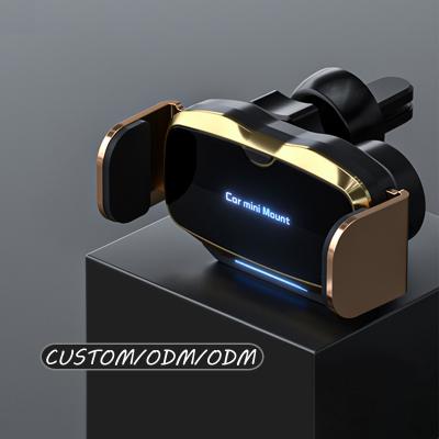 China Auto-sensing Car Mini Bracket Accept Custom Auto Sensing Electric Portable Phone Charger Car Mount Fast Charging Charger for sale