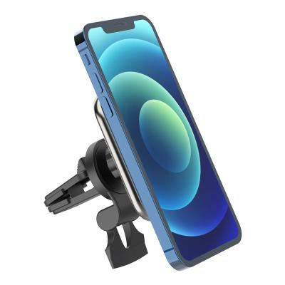 China 15W Magnetic Fast Charging 15W Vehicle Mounted Magnetic Wireless Bracket For iPhone 12 Car Mount Phone Fast Charger for sale