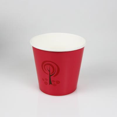 China Disposable Biodegradable Red Color Paper Flower Plant Paper Pot for sale