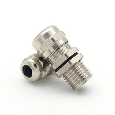 China m12x1.5 machine cable glands m12x1.5 waterproof air proof air proof wire connectors brass cable gland long for sale