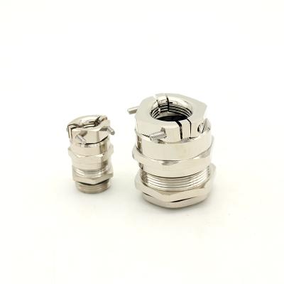 China IP68 Brass Waterproof Type PG7 Lock Dable Cable Gland For Terminal Junction Box for sale