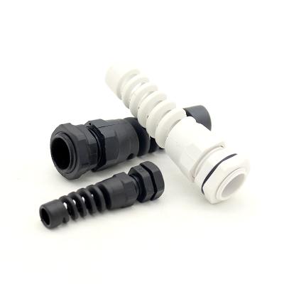 China IP68 M25 Nylon Spiral Cable Gland / Flexible Cable Gland for sale