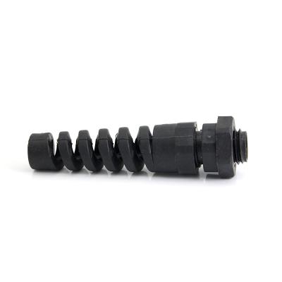 China Nylon Black Gray Color Grommet Spring Waterproof Nylon Cable Glands for sale