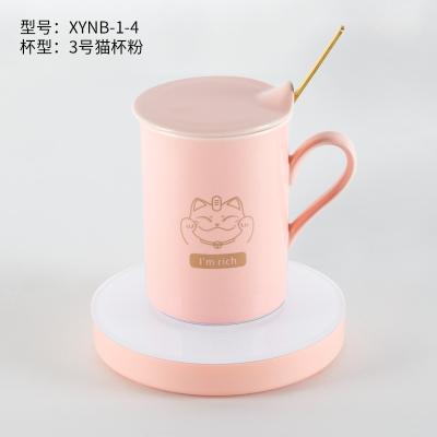 中国 2022 Hot Selling Electric Mugs PORTABLE Matte Ceramic Smart Temperature Control Warmer 55 Degree Coffee Cup Temperature Mugs 販売のため