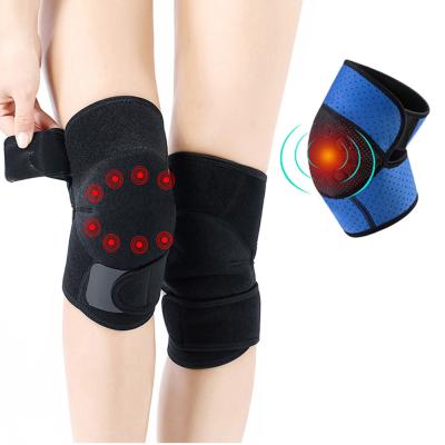 China Winter Sports Ski Safety Hot Pressure Magnetic Therapy Knee Brace Support Self Heating Adult Adjustable Knee Pads for sale