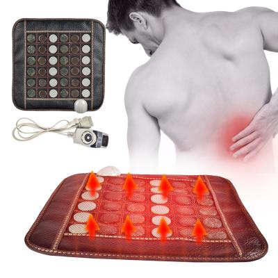 China Infrared Therapy Tourmaline Stone Office Car Chair Seat Pad Electric Heating Mat for sale