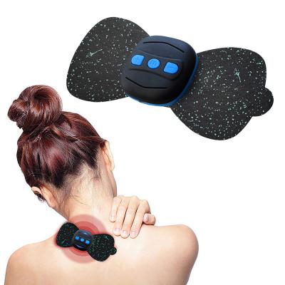 China Vibrating NECK Body Pulse Physiotherapy Instrument, Mini Neck Massager Sticker, Wireless EMS Tens Massage Stickers for sale