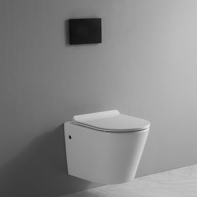 China Double-Flow Sanitary Ware Square Rimless Water Closet Wall Hung Toilet And Floor Toilet for sale