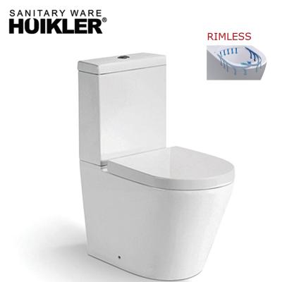 China Double-Flow Sanitary Ware European Toilet Commode Rimless Toilet A-8057 for sale