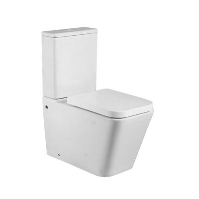 China A-8154 Modern White Ceramic Washroom Bathroom Toilet Double-Flow, Compact Chemical Toilet for sale