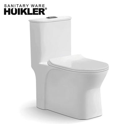 China Double-Flow Sanitary Ware Tornado Siphonic One Piece Toilet Bowl Manufacturer for sale