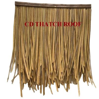 China Synthetic Thatch Roof Soft Plastic Head Eco - Friendly / Fire Retardant Te koop