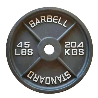 China Wholesale Home Use Four Bars Paint Barbell Gym Weight Lifting Cast Weight Plates for sale