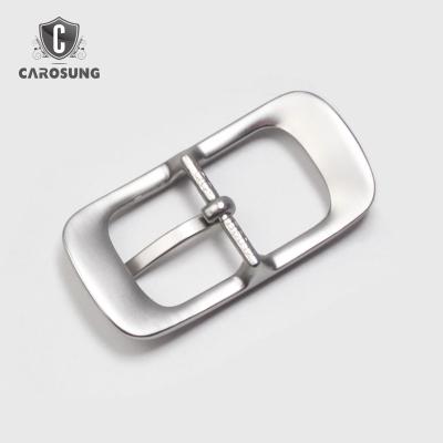 China Women Pin Center Bar Buckle Simple Design Matte-silver Pin Buckle 25mm From Guangzhou Supplier for sale