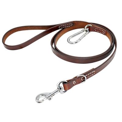 China Wholesale Custom Genuine Leather Dog Leash Custom Logo for sale