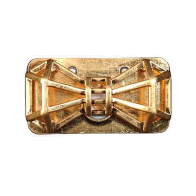 China Carosung Magnetic Lock Purse Lock Hardware Bow Tie Custom Bag Magnetic Buckle for sale