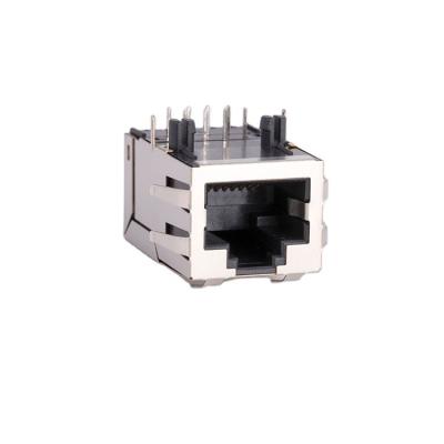 China PCB KRJ-060SHWNL China supplier metal shielded 8p8c 100 base tx rj45 connector with transformer for sale