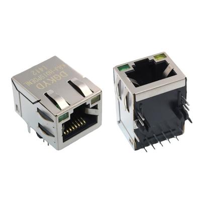 China PCB supplier KRJ-H015POENL China metal shielded Cat5 rj45 connector with POE for sale